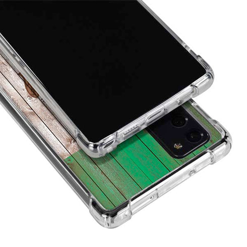 Mexican Flag Dark Wood Galaxy Note20 5G Clear Case