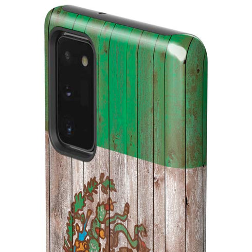 Mexican Flag Dark Wood Galaxy Note20 5G Pro Case