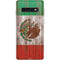 Mexican Flag Dark Wood Galaxy S10 Skin