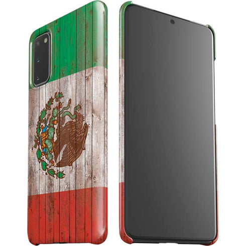 Mexican Flag Dark Wood Galaxy S20 Lite Case
