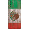 Mexican Flag Dark Wood Galaxy S20 Skin