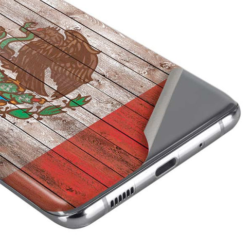 Mexican Flag Dark Wood Galaxy S20 Ultra 5G Skin