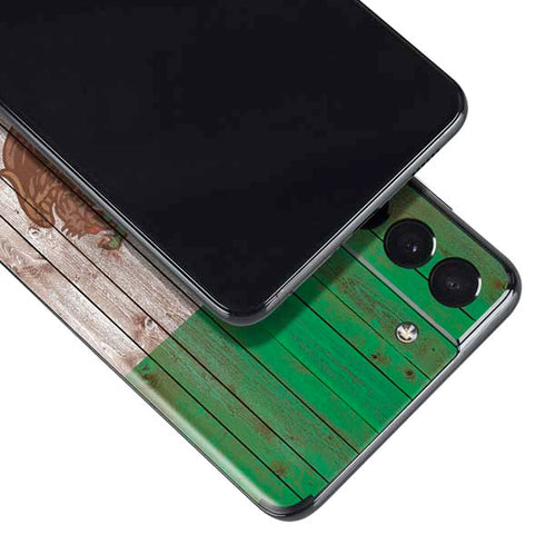 Mexican Flag Dark Wood Galaxy S21 Plus 5G Skin