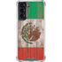 Mexican Flag Dark Wood Galaxy S22 Clear Case