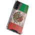 Mexican Flag Dark Wood Galaxy S22 Plus Clear Case