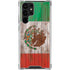 Mexican Flag Dark Wood Galaxy S22 Ultra Clear Case