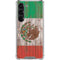 Mexican Flag Dark Wood Galaxy S23 Clear Case