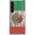 Mexican Flag Dark Wood Galaxy S23 Clear Case