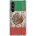 Mexican Flag Dark Wood Galaxy S23 FE Clear Case