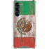 Mexican Flag Dark Wood Galaxy S23 Plus Clear Case