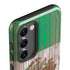 Mexican Flag Dark Wood Galaxy S23 Plus Pro Case