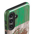 Mexican Flag Dark Wood Galaxy S24 Impact Case