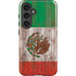 Mexican Flag Dark Wood Galaxy S24 Plus Impact Case