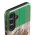 Mexican Flag Dark Wood Galaxy S24 Plus Impact Case