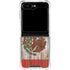 Mexican Flag Dark Wood Galaxy Z Flip5 5G Clear Case