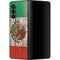 Mexican Flag Dark Wood Galaxy Z Fold3 5G Skin