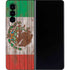 Mexican Flag Dark Wood Galaxy Z Fold4 5G Skin