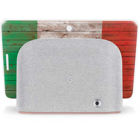 Mexican Flag Dark Wood Google Home Hub Skin