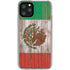 Mexican Flag Dark Wood iPhone 11 Pro Clear Case