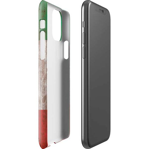 Mexican Flag Dark Wood iPhone 11 Pro Lite Case