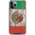 Mexican Flag Dark Wood iPhone 11 Pro Max Clear Case
