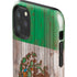 Mexican Flag Dark Wood iPhone 11 Pro Max Impact Case