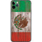 Mexican Flag Dark Wood iPhone 11 Pro Max Skin