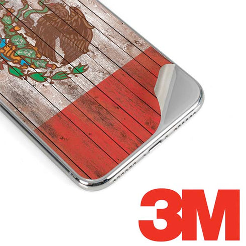 Mexican Flag Dark Wood iPhone 11 Pro Max Skin