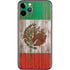 Mexican Flag Dark Wood iPhone 11 Pro Skin