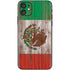 Mexican Flag Dark Wood iPhone 11 Skin