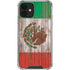 Mexican Flag Dark Wood iPhone 12 Clear Case