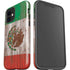 Mexican Flag Dark Wood iPhone 12 Impact Case