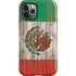 Mexican Flag Dark Wood iPhone 12 Pro Max Impact Case