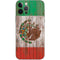 Mexican Flag Dark Wood iPhone 12 Pro Skin