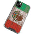 Mexican Flag Dark Wood iPhone 13 Clear Case