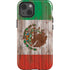 Mexican Flag Dark Wood iPhone 13 Impact Case