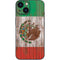 Mexican Flag Dark Wood iPhone 13 Mini Skin