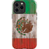 Mexican Flag Dark Wood iPhone 13 Pro Max Impact Case