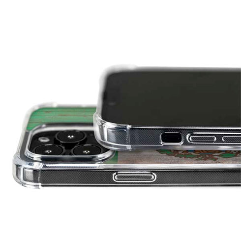 Mexican Flag Dark Wood iPhone 13 Pro Max MagSafe Case