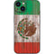 Mexican Flag Dark Wood iPhone 13 Skin