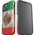 Mexican Flag Dark Wood iPhone 14 Impact Case