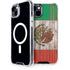 Mexican Flag Dark Wood iPhone 15 Plus MagSafe Case