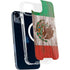 Mexican Flag Dark Wood iPhone 15 Plus MagSafe Case
