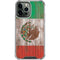 Mexican Flag Dark Wood iPhone 14 Pro Max Clear Case