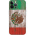 Mexican Flag Dark Wood iPhone 14 Pro Max Skin