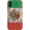Mexican Flag Dark Wood iPhone X Pro Case