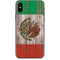Mexican Flag Dark Wood iPhone X Skin