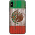Mexican Flag Dark Wood iPhone X Skin
