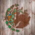 Mexican Flag Dark Wood iPhone X Skin