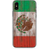 Mexican Flag Dark Wood iPhone XS Skin